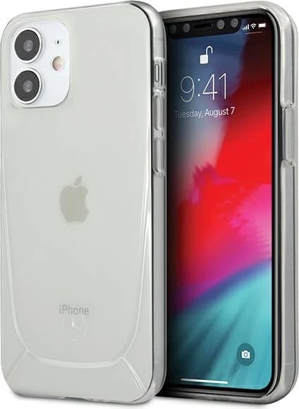 Mbështjellës Mercedes MEHCP12SARCT për iPhone 12 mini 5.4", Transparent