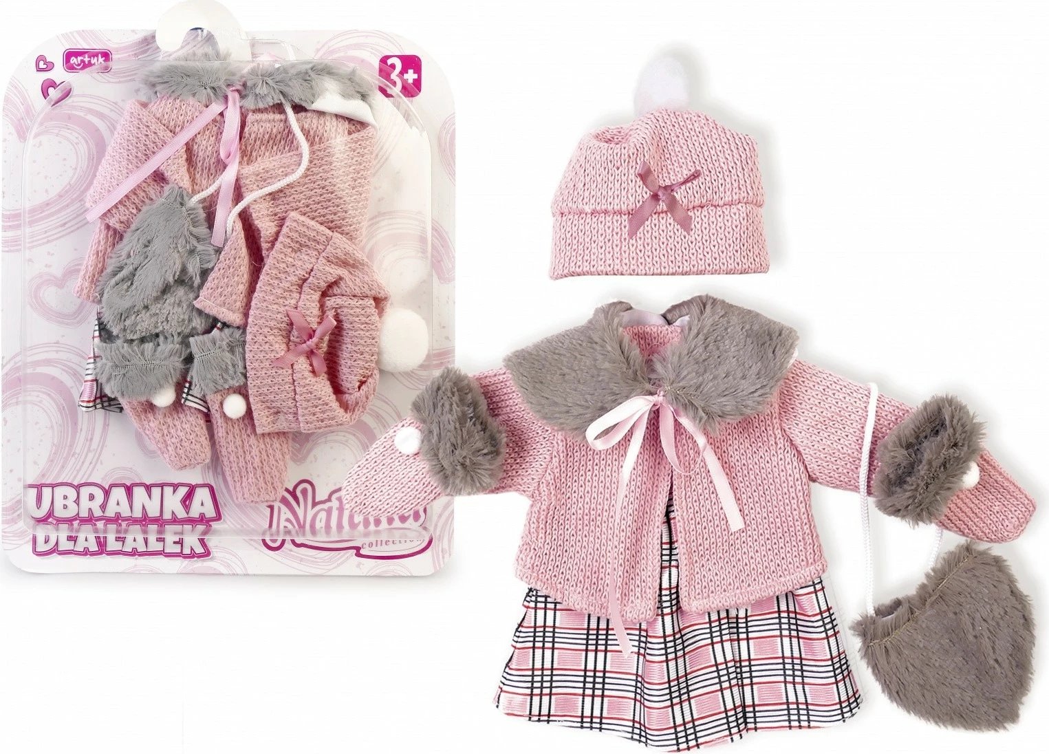 Set rroba për kukull Natalia Artyk, për vajza, rozë