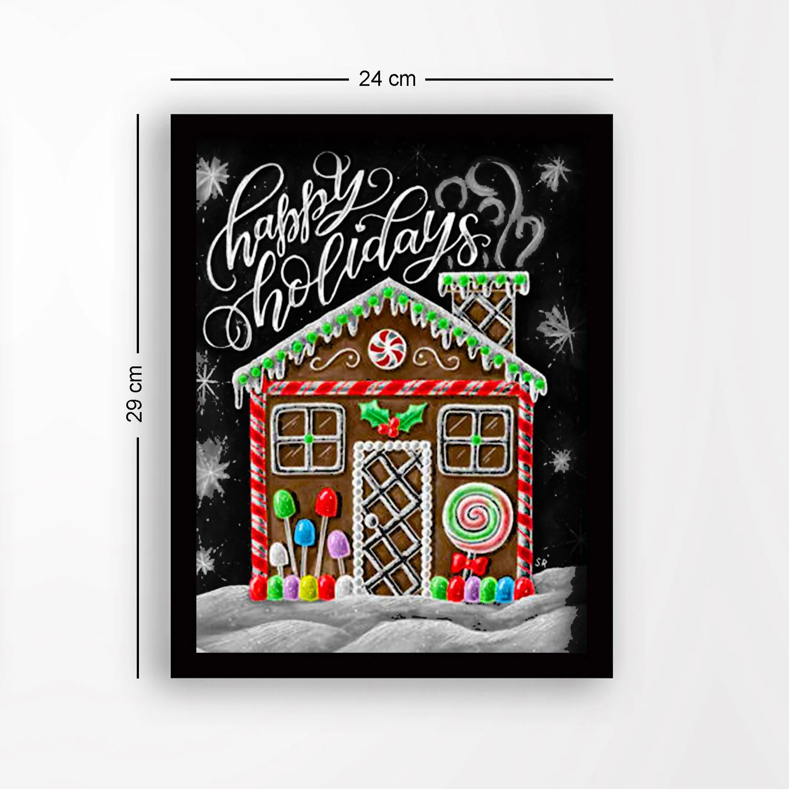 Pikturë dekorative me kornizë, MDF, shumëngjyrëshe, SC7436501393397, 24x29cm