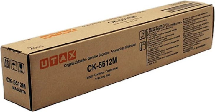 Toner, Utax, CK-5512M (1T02R6BUT0), rendiment 9,750–23,700 faqe, magenta