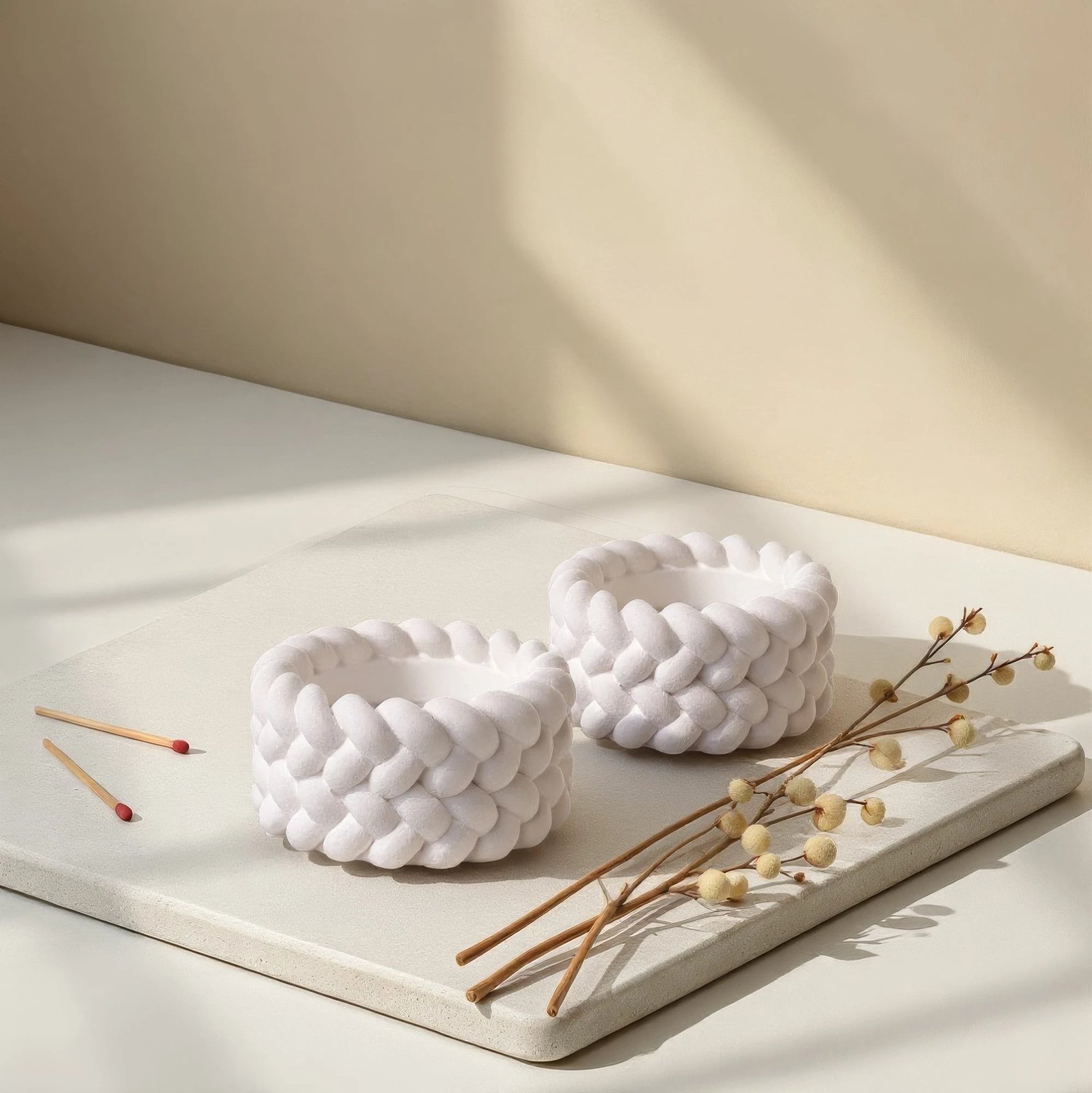 Set qirinjash (6 copë), Evila Originals, Hasır Sepet