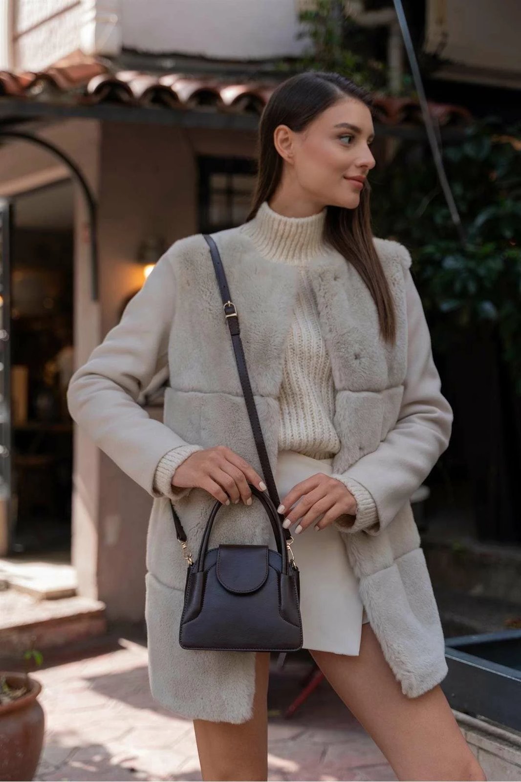 Çantë krahu Zoozie Bags, MK1020223SV10-001, ngjyrë kafe