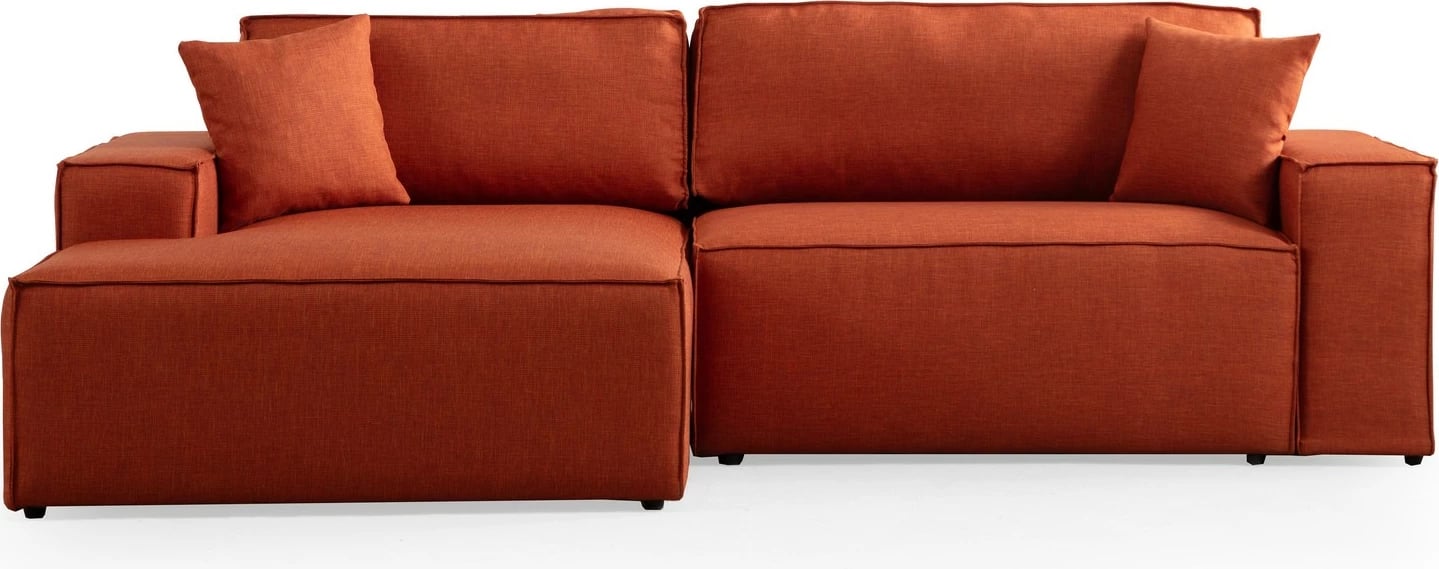 Kënd divan-krevat Atelier del Sofa, kënd i majtë, portokalli