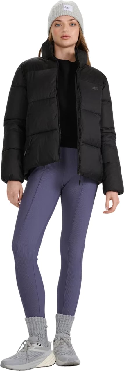 Jakne dimri për femra 4F, e zezë