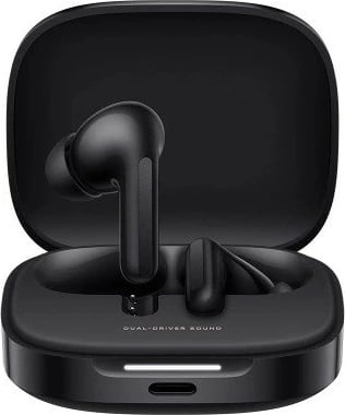 Kufje wireless Xiaomi Redmi Buds 6, Bluetooth 5.4, me kasë karikimi, e zezë