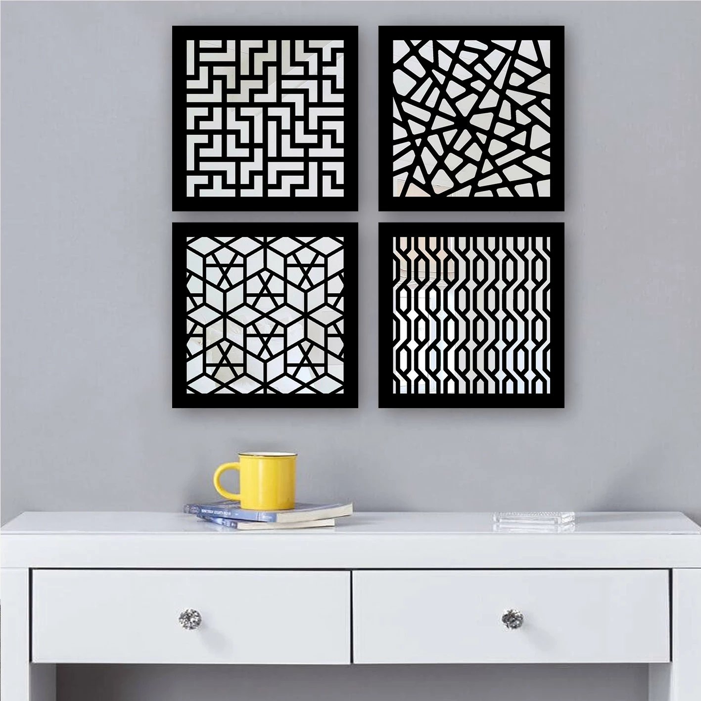 Set pasqyrash (4 copë), Wallity, SYH7436502136115