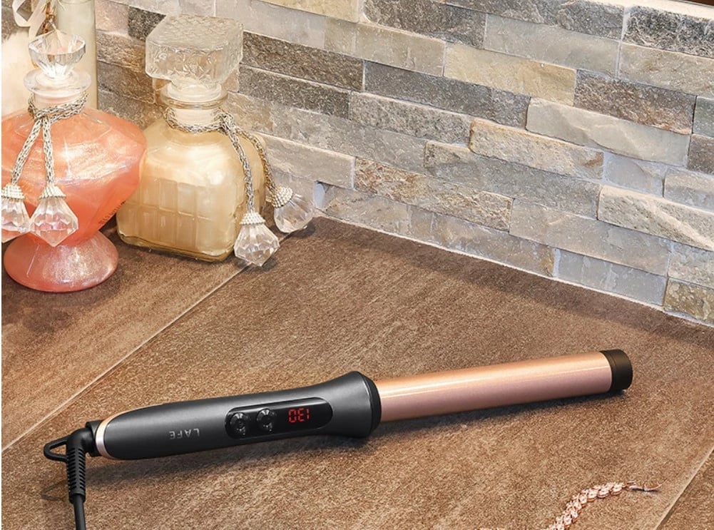 Figaro, Lafe, Sleek & Shine Curler 25mm LAFLKA47571, 100-200°C LCD, 60 W, veshje qeramike, fikje automatike, kabllo rrotulluese, rozë/zezë