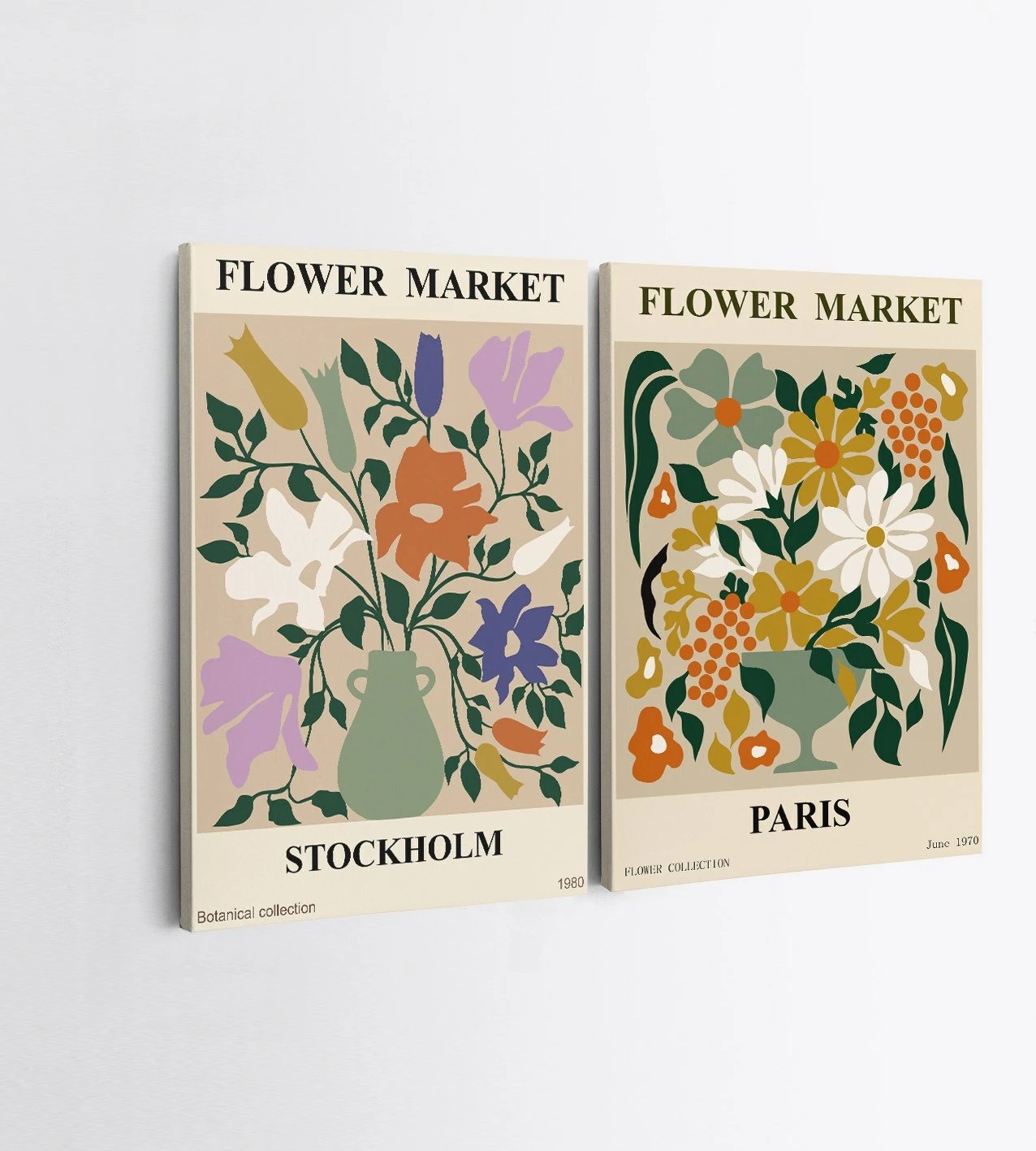 Pikturë dekorative në kanavacë (2 copë), Wallity, 2KNV4333, 50x70 cm