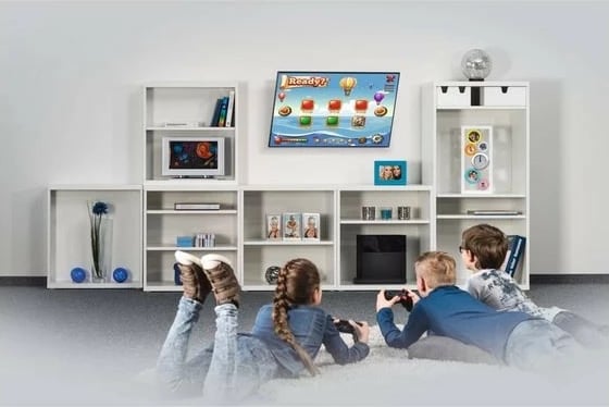 Mbajtëse muri për TV Hama Motion XL, VESA 800x400, për TV 37-75", e zezë