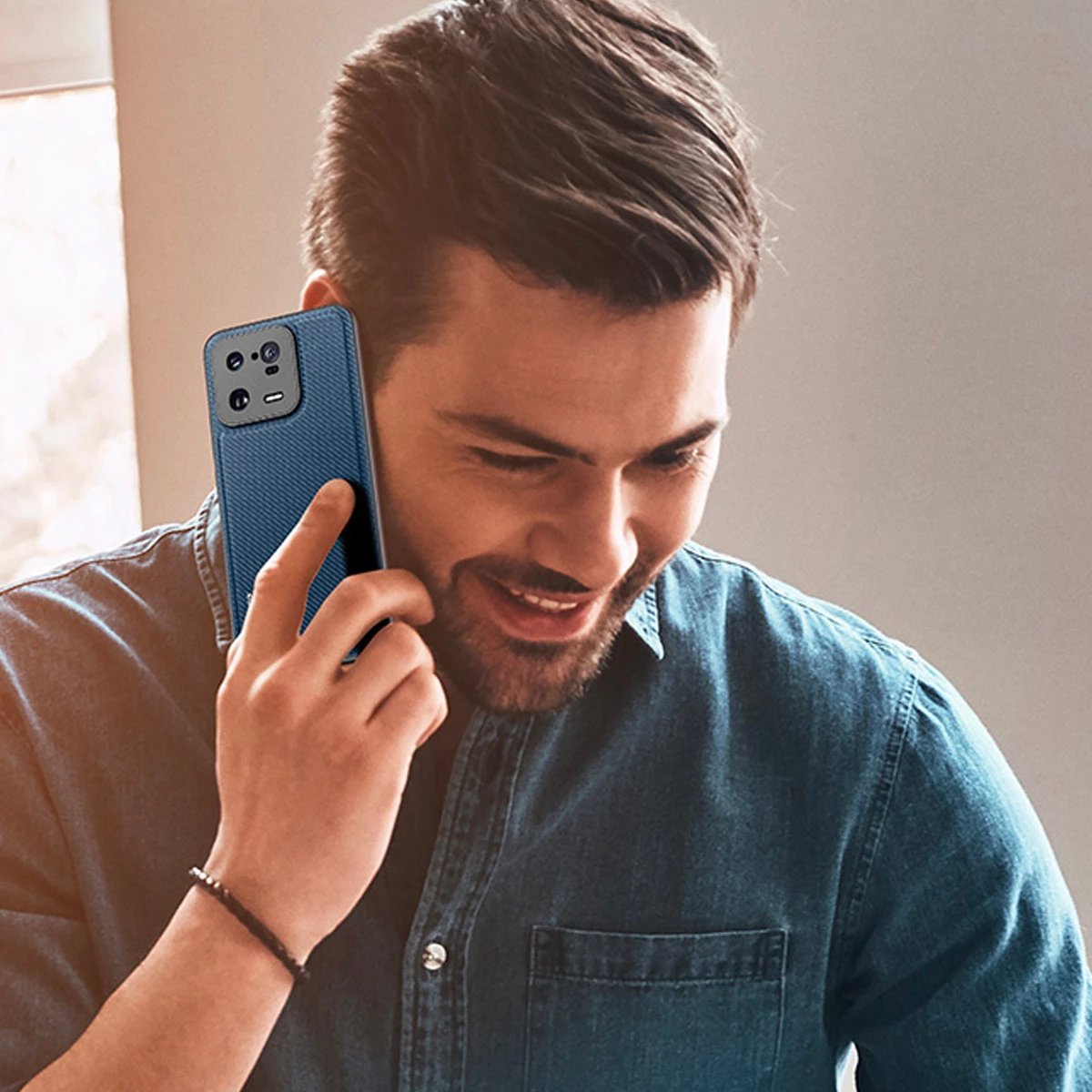 Mbështjellës Dux Ducis Fino për Xiaomi 13 Pro, kaltër