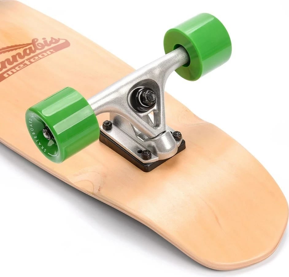Skateboard Meteor 22595, ngjyrë jeshile-kafe-portokalli