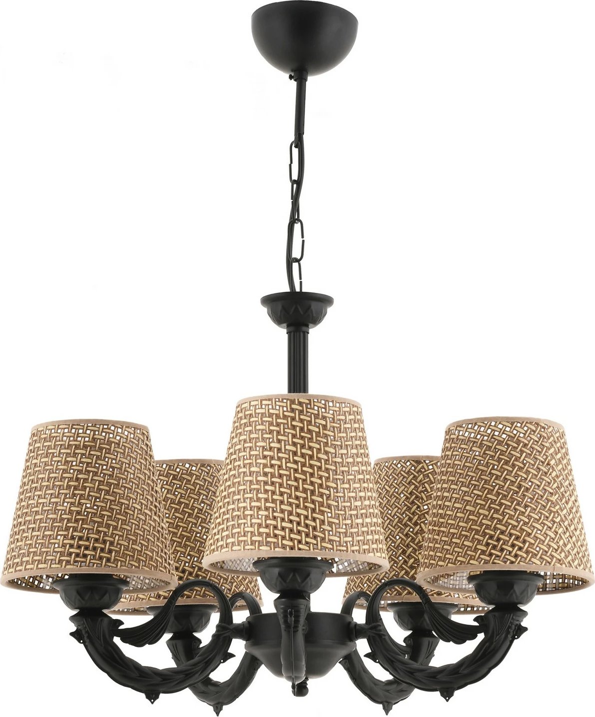 Llambë tavani Opviq Fiona Hazeran, natyrale, e zezë