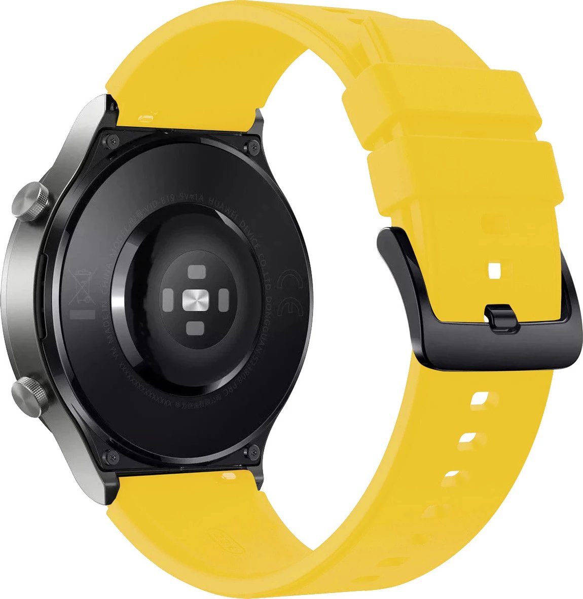 Rrip silikoni për orë Huawei Hurtel, për Watch GT 2/3/4/2 Pro/3 Pro/4 Pro/GT 2e 46mm, e verdhë