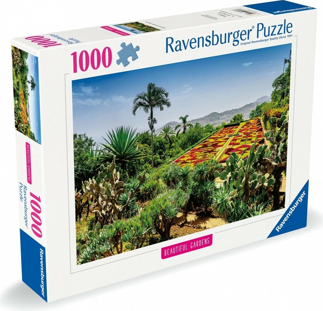 Puzzle Ravensburger Botanical Garden Madeira Portugal, 1000 pjesë, 70x50cm