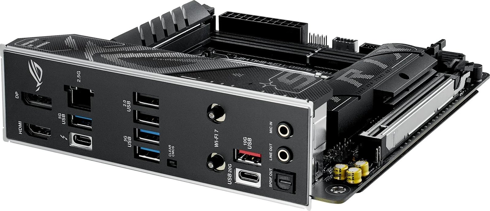 Pllakë amë ASUS ROG STRIX B860-I GAMING WIFI, Intel B860, mini ITX, Multicolour