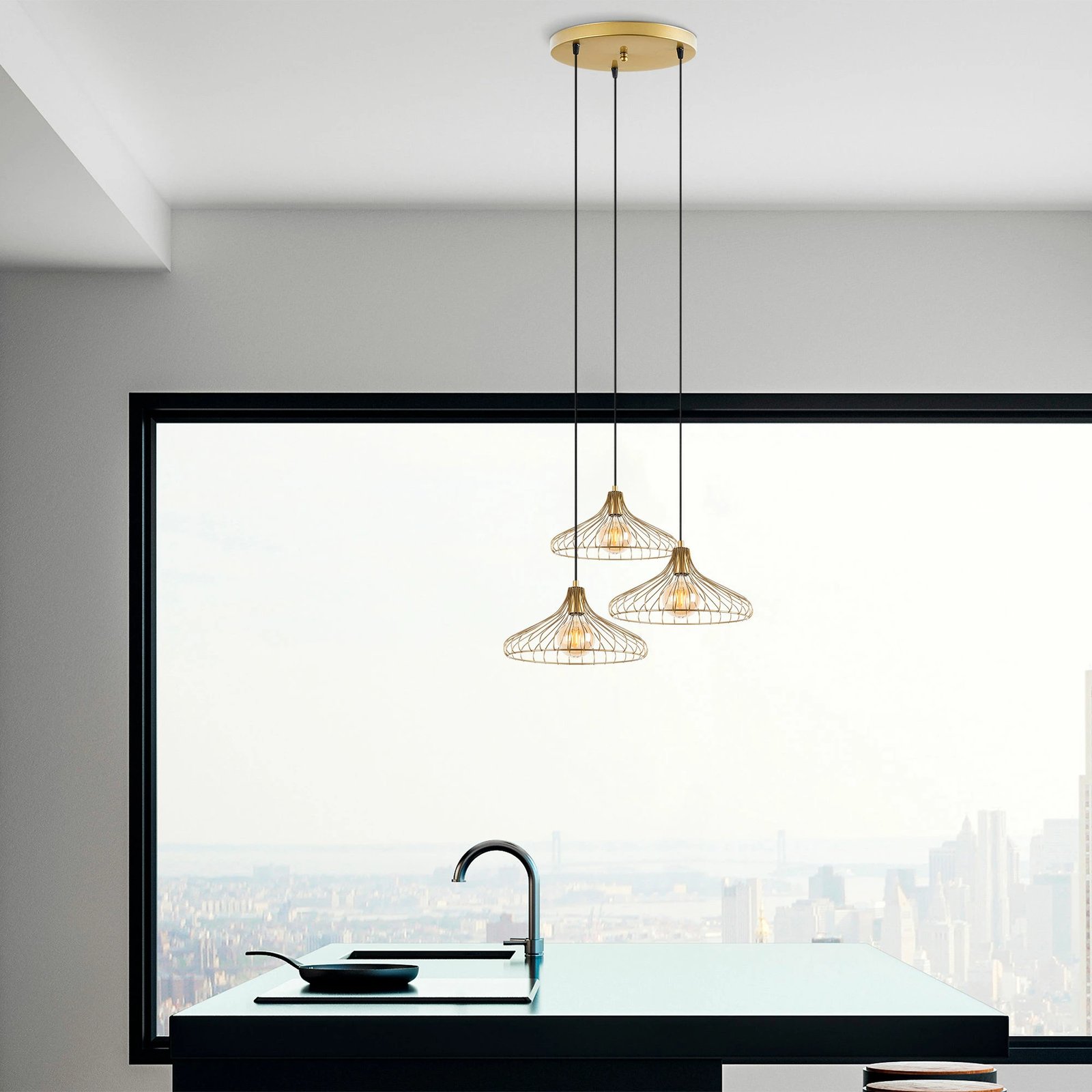 Llambë varëse Opviq, Depay - 11261, ngjyrë ari