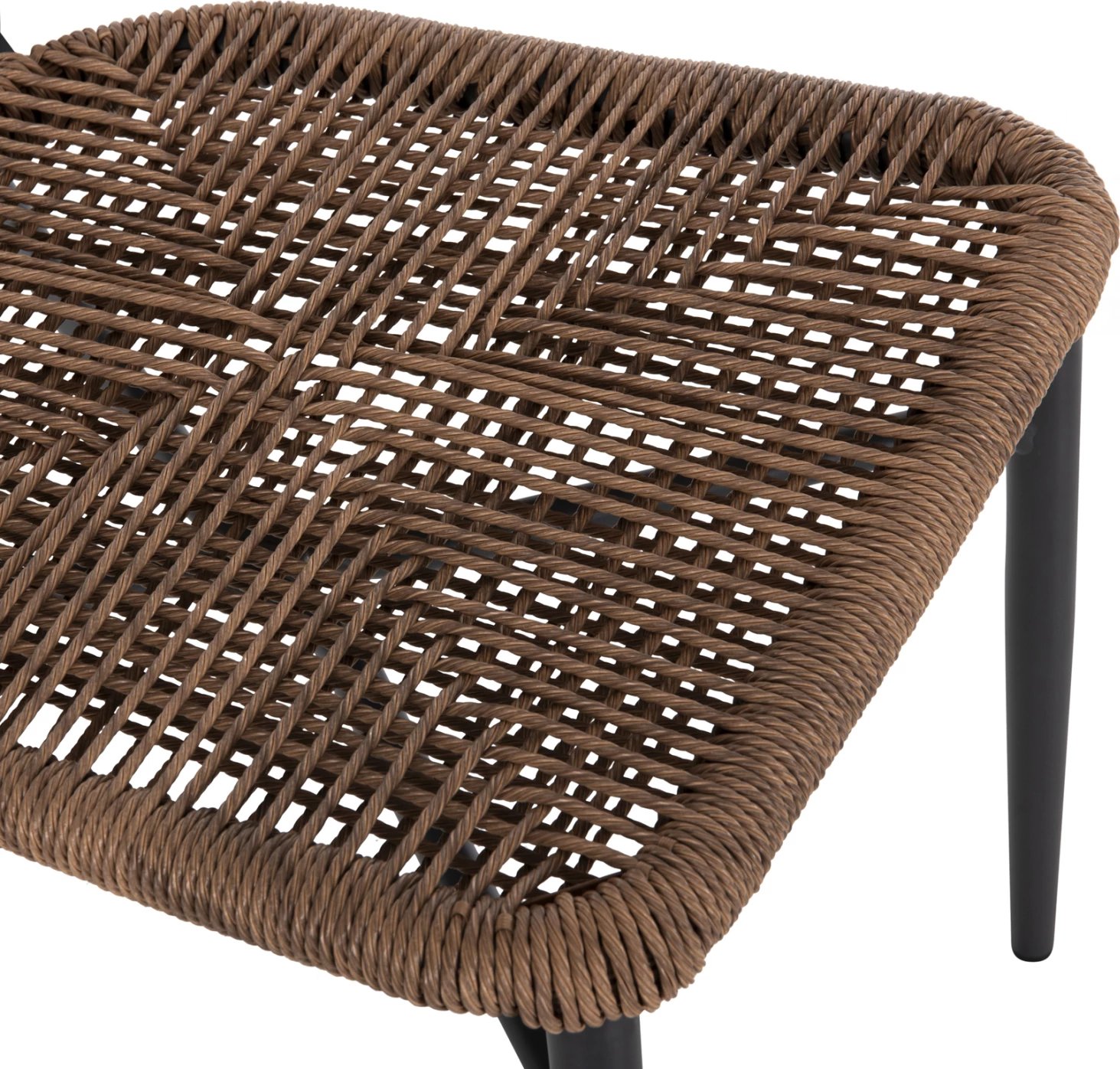 Karrige EULO FH6049.03 alumini në ngjyrë antracit-sintetik rattan në gri 49x60x78Hcm