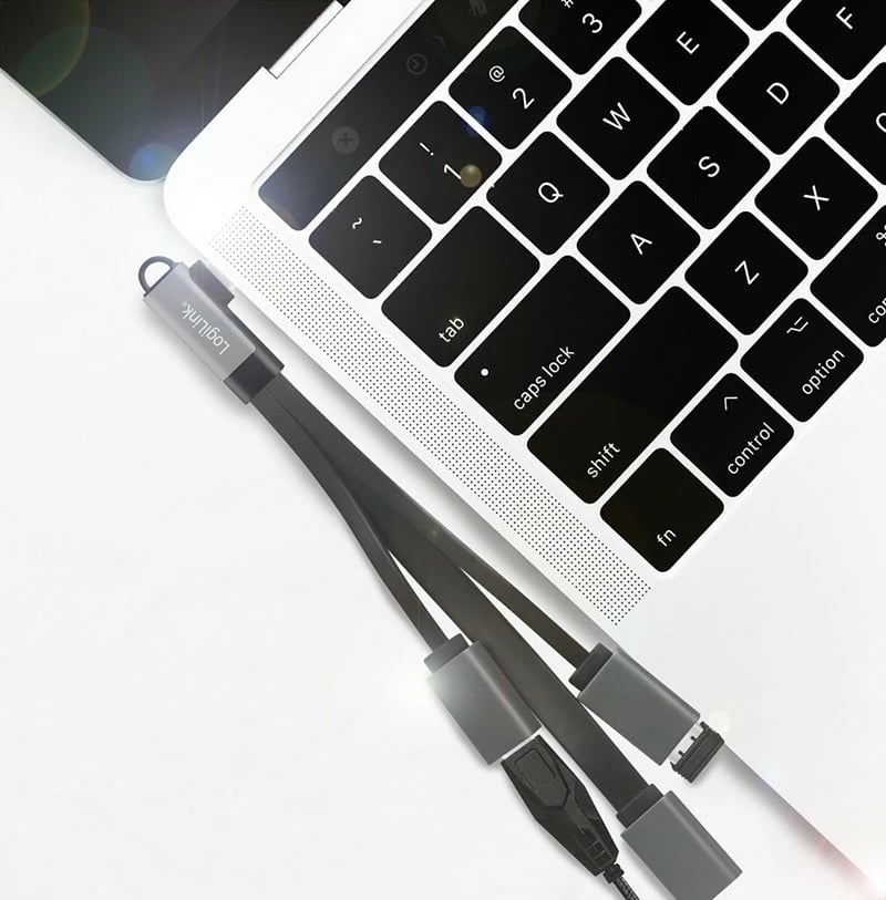 Hub USB LogiLink UA0361, 3x USB-A, USB-C, 0.15m, zi/gri