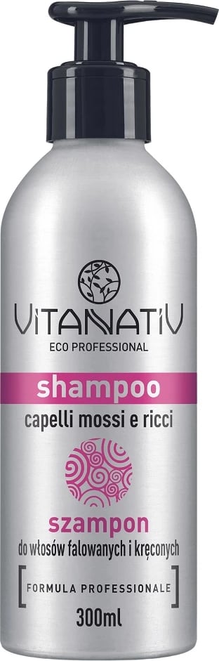 Shampon për femra Vitanativ për flokë me onde dhe kaçurrela, 300ml