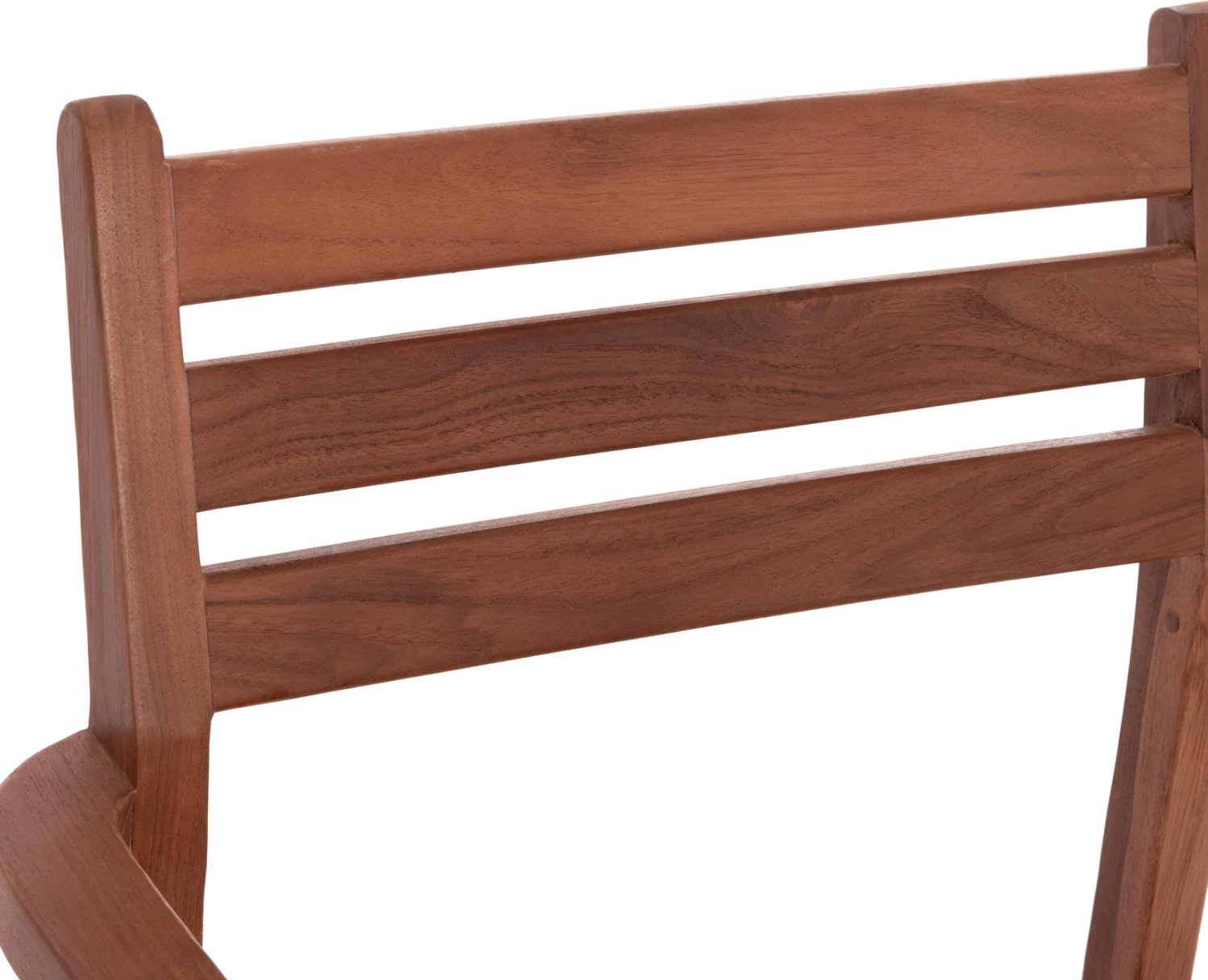 Karrige me krahë KEMPO, dru tik natyral, 58x58.5x88cm