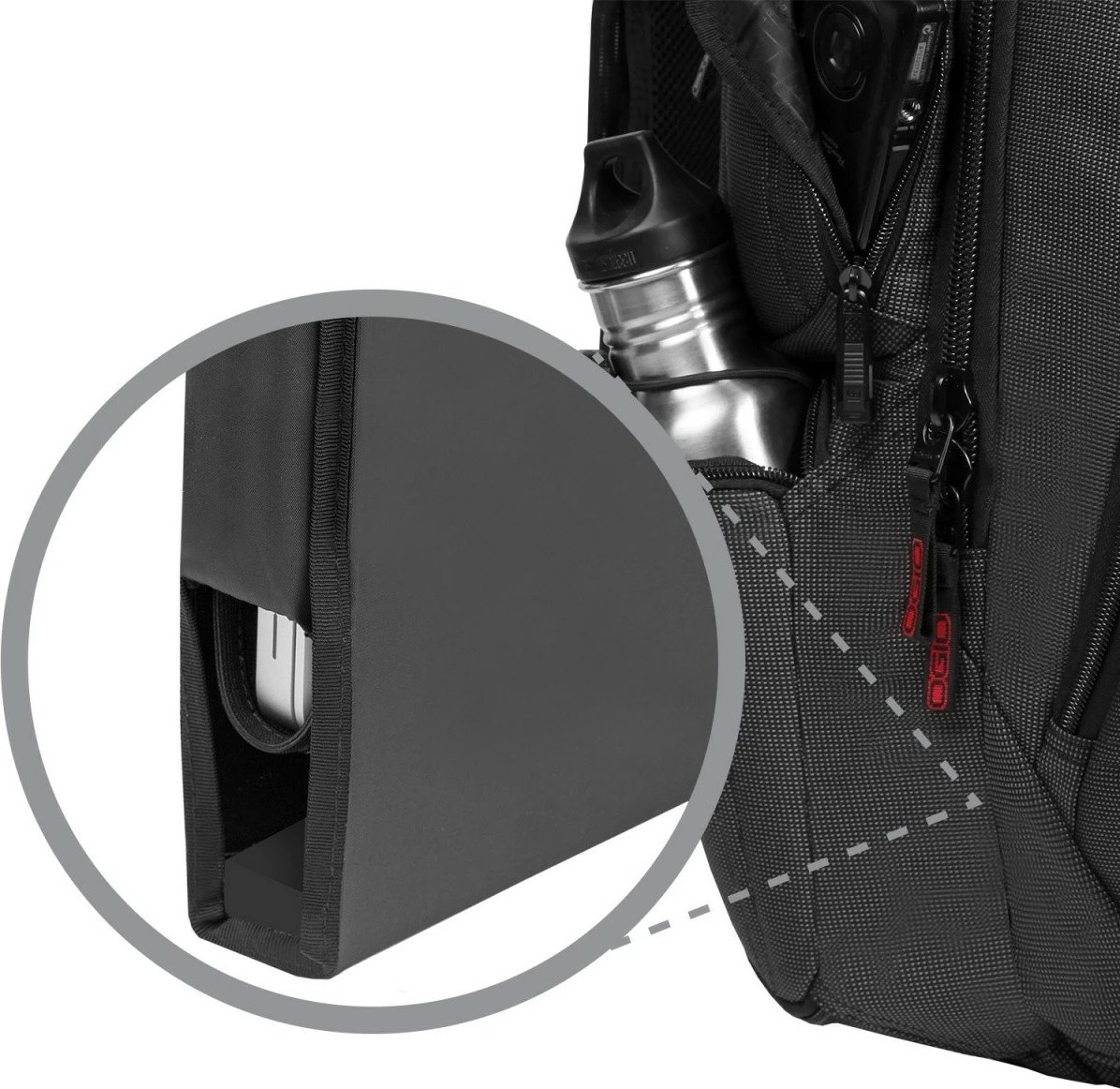 Shpinore OGIO Renegade RSS Black Pindot, 29.5L, për laptop 15.6", e zezë/gri