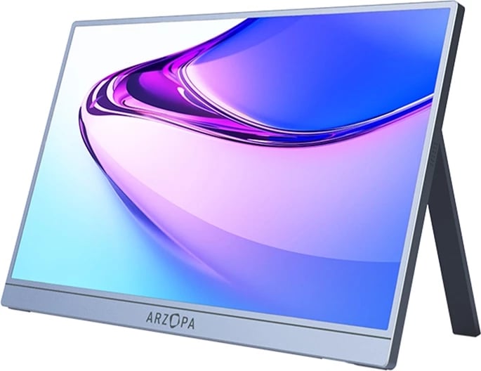 Monitor portativ Arzopa A1S 14", Full HD, HDR, altoparlantë të integruar, gri e argjendtë Monitor portativ Arzopa A1S 14", Full HD, HDR, altoparlantë të integruar, gri e argjendtë