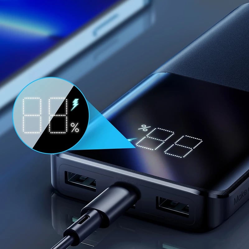 Powerbank Joyroom JR-QP191, 10000mAh, 22.5W, me kabllo USB-C, e zezë