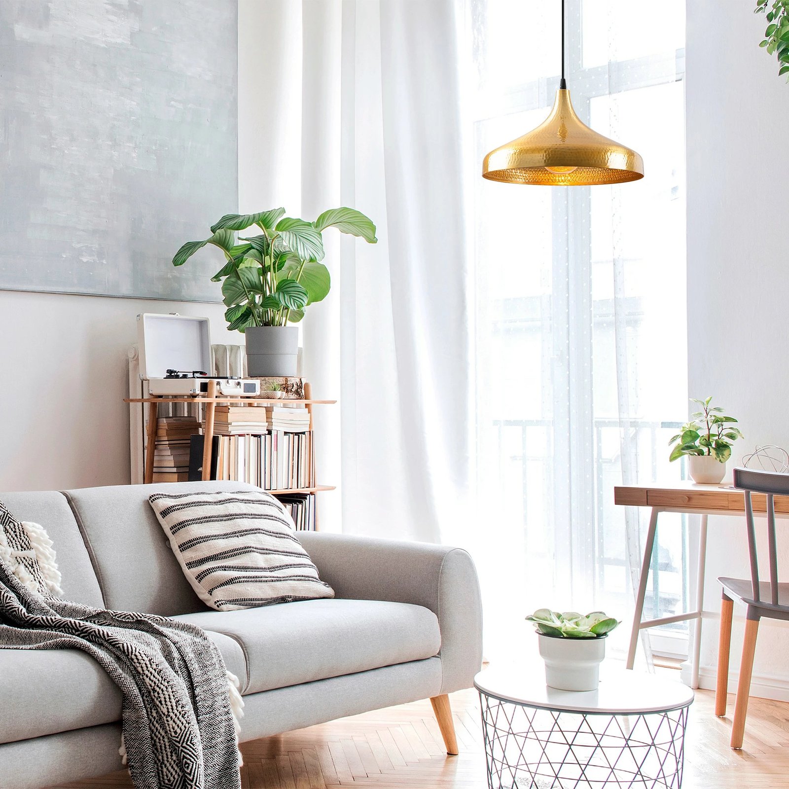 Llambë tavani moderne Opviq, Tattoo - 2645, ngjyrë ari dhe e zezë