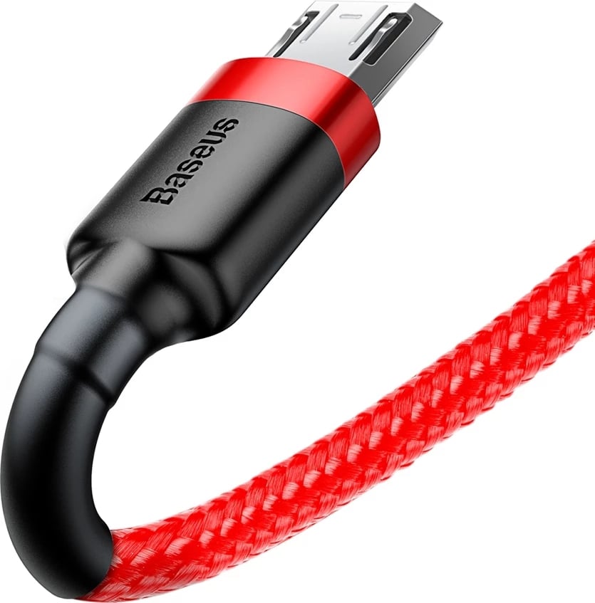 Kabllo Baseus Cafule CAMKLF-C09, USB-A në micro USB, 2m, e kuqe