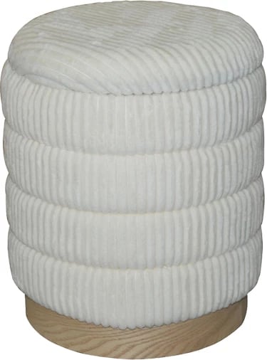 Set karrigesh Pance Inart, pëlhurë boucle, ngjyrë bezhë dhe bardhë