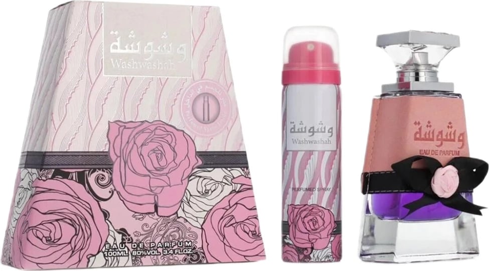 Set Eau de Parfum dhe deodorant për femra Lattafa Washwasha 100ml + 50ml