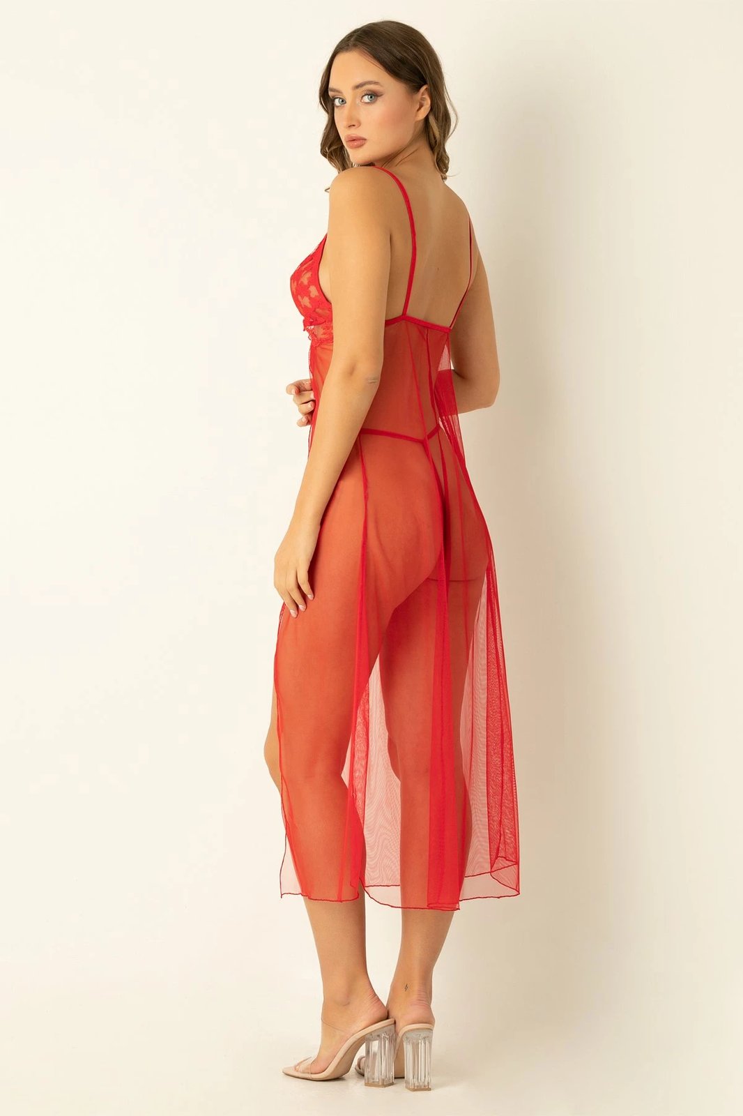 Këmishë nate Jumeon, e kuqe, 011-004506