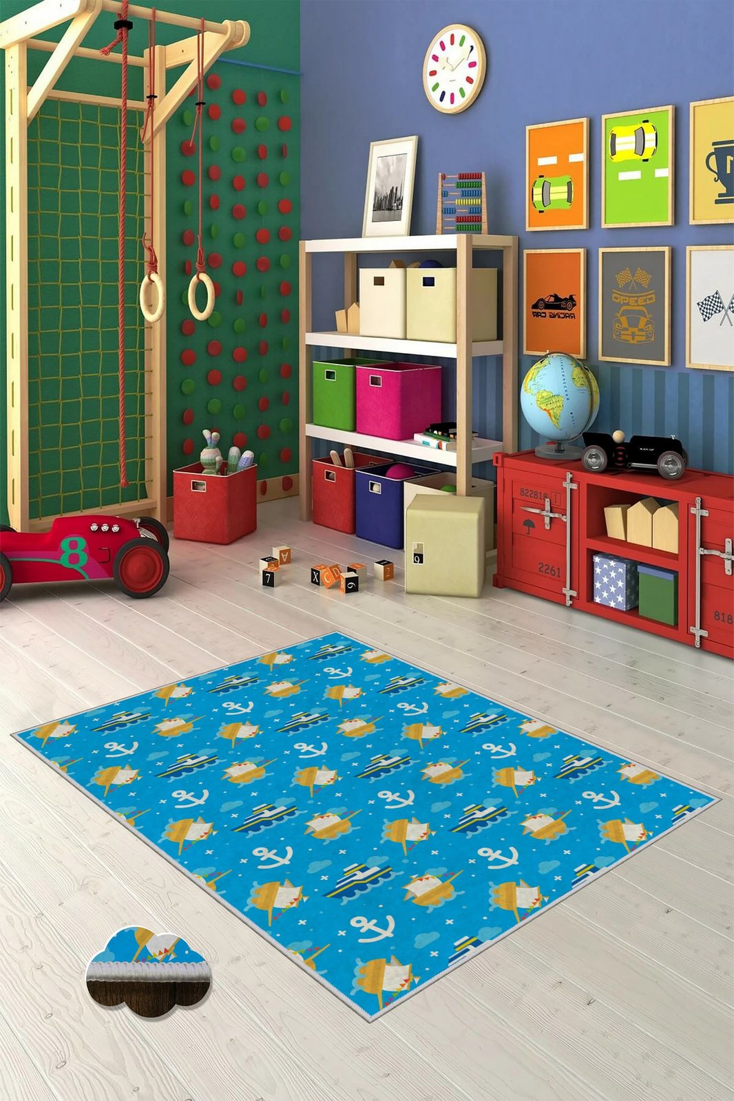 Qilim multicolor për fëmijë, 180x280cm, Conceptum Hypnose, WOOKECE074