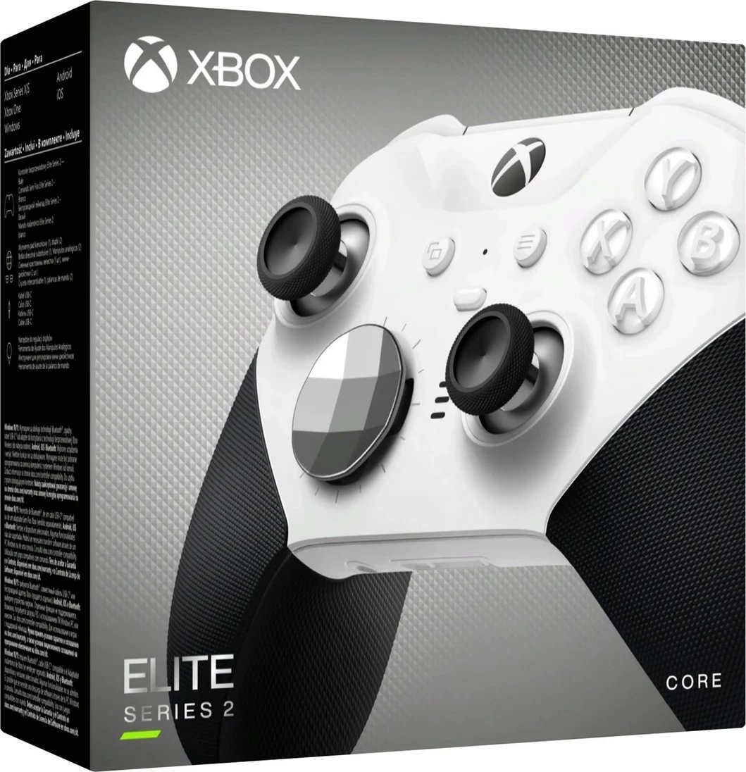 Kontroller Microsoft Xbox Elite Series, me wireless/bluetooth, i bardhë