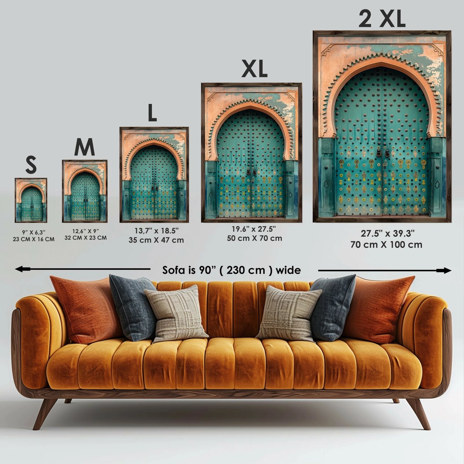 Pikturë dekorative me kornizë MDF, shumëngjyrëshe, GE125-L