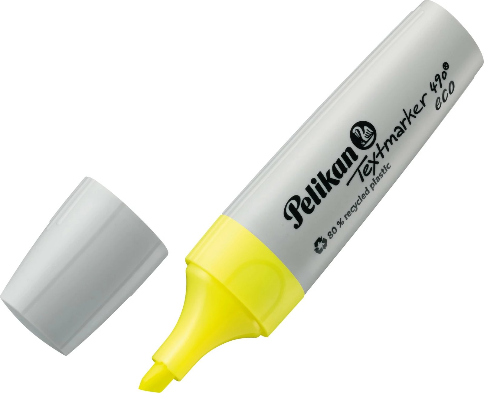 Set markues tekstesh Pelikan Textmarker 490 eco, 6 copë, majë e pjerrët, ngjyra të ndryshme