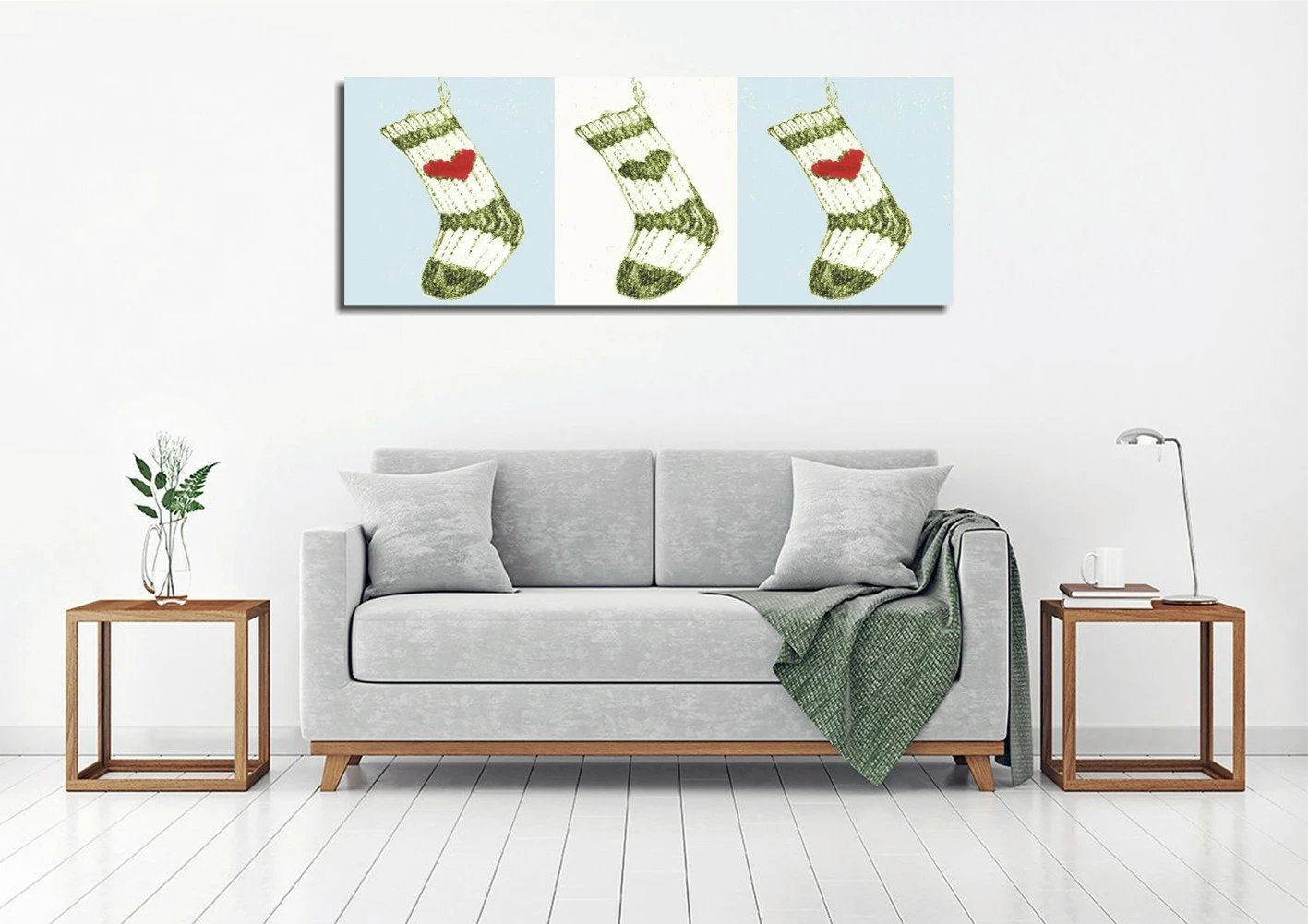 Pikturë dekorative në kanavacë, shumëngjyrëshe, Wallity, PC139, 30x80cm