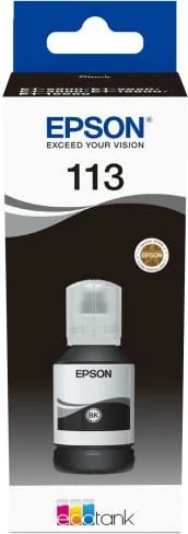 Shishe bojë printeri, Epson, 113 EcoTank (C13T06B140), pigment, 130 ml, e zezë