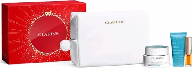Set për kujdes të fytyrës Clarins Cryo-Flash Cream Mask 75ml, 3 copë
