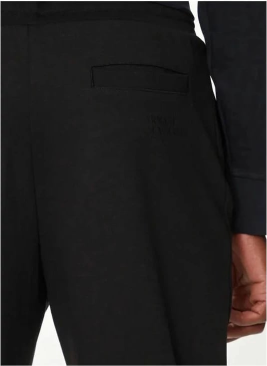 Pantallona sportive për meshkuj Armani Exchange, të zeza