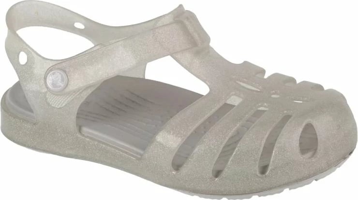 Sandale për fëmijë Crocs Isabella Jr, gri/argjendtë