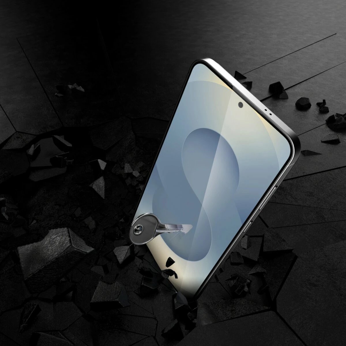 Mbështjellës xhami 4smarts për Samsung Galaxy S25 Edge, 6.7 inç, transparent