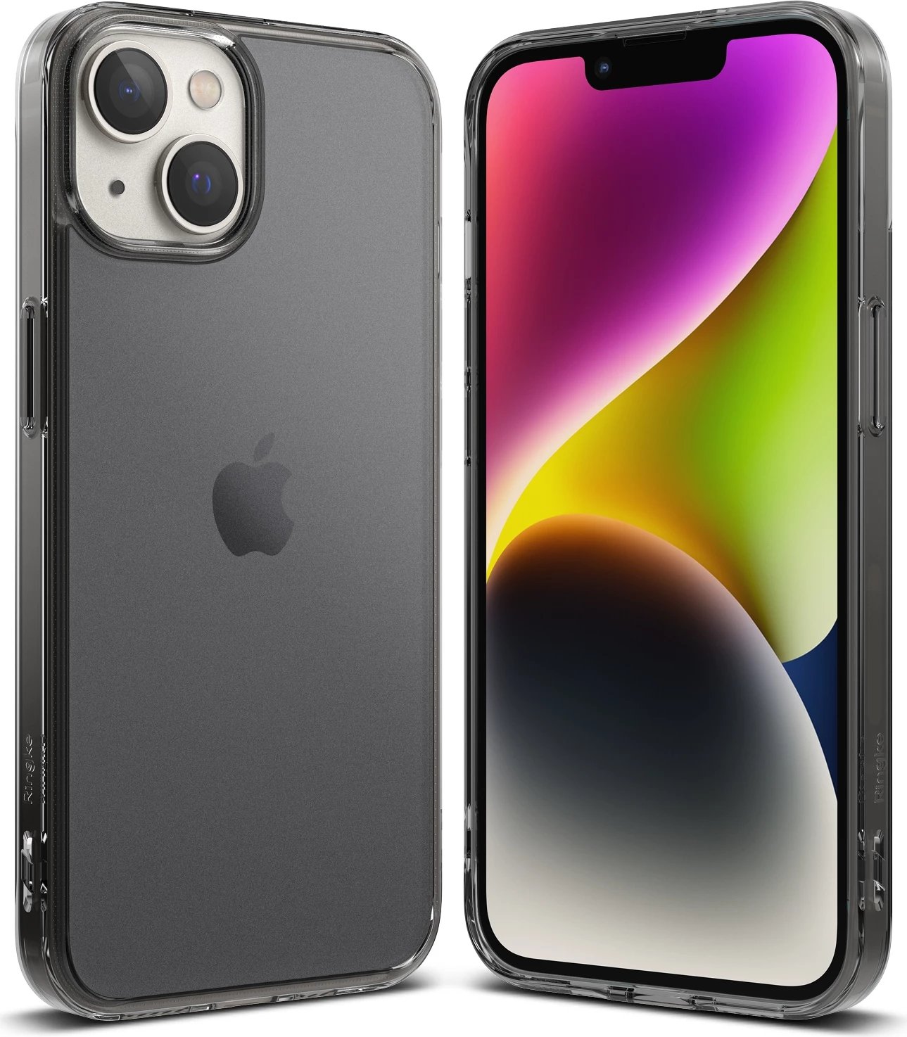 Mbështjellës Ringke Fusion Matte për iPhone 14 Plus, gri gjysmë-transparent