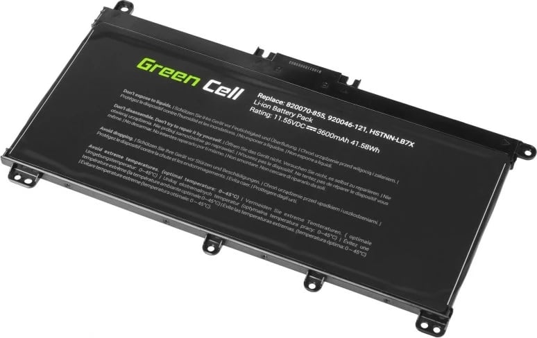 Bateri Green Cell HP145 për HP Pavilion 15-CC, 11.55V, 3600mAh, e zezë