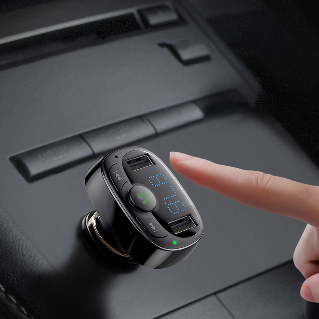 Transmetues Bluetooth / karikues veture Baseus S-09A, i zi Transmetues Bluetooth / karikues veture Baseus S-09A, i zi