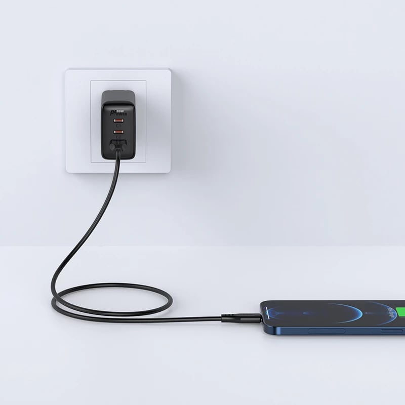 Kabllo Acefast C3-02, USB-A në Lightning, 1.2m, 2.4A, e bardhë