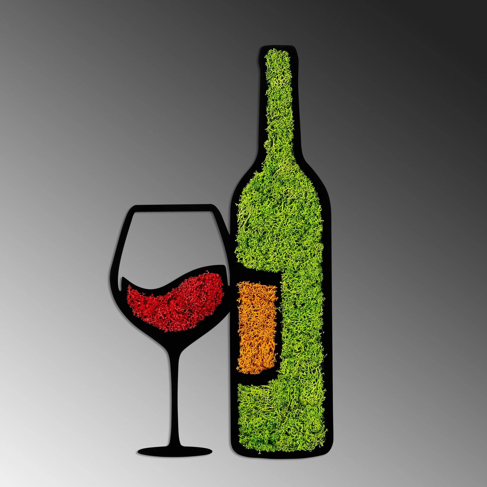 Aksesor dekorativ muri Wallity, myshk, motiv pije, 54x29cm