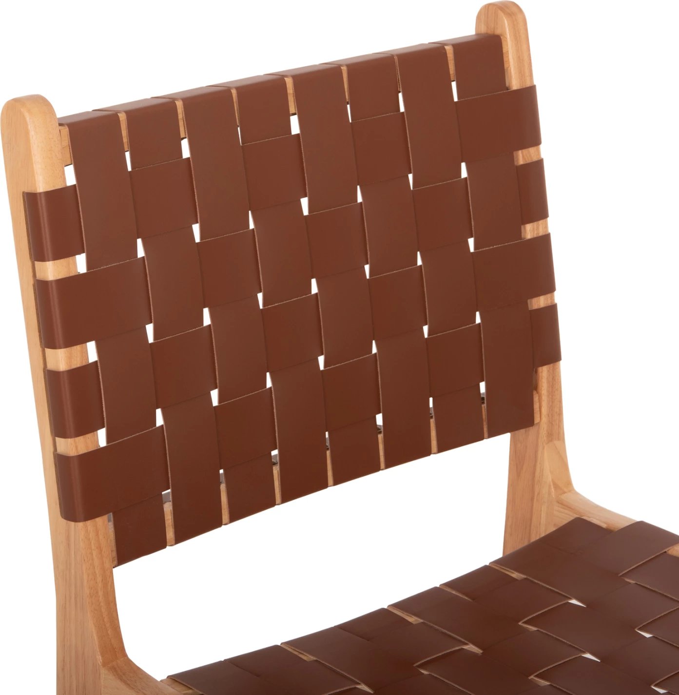 Karrige TOON dru PU lëkurë kafe 49x59x86Hcm.FH9327.01