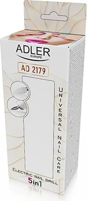 Frezë elektrike për thonj, Adler AD 2179, 5 në 1, pa tela, me dritë LED dhe kuti udhëtimi, e bardhë Frezë elektrike për thonj, Adler AD 2179, 5 në 1, pa tela, me dritë LED dhe kuti udhëtimi, e bardhë