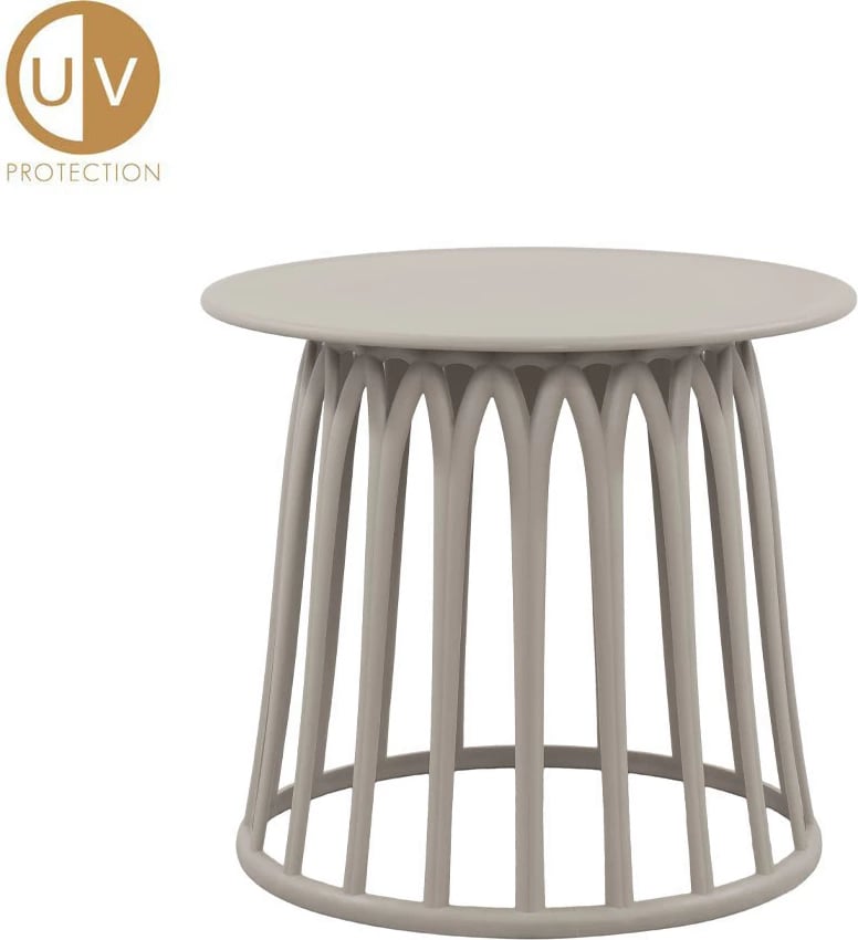 Tavolinë anësore basket, ngjyrë gri e çelët, 49.5x49.5x44 cm